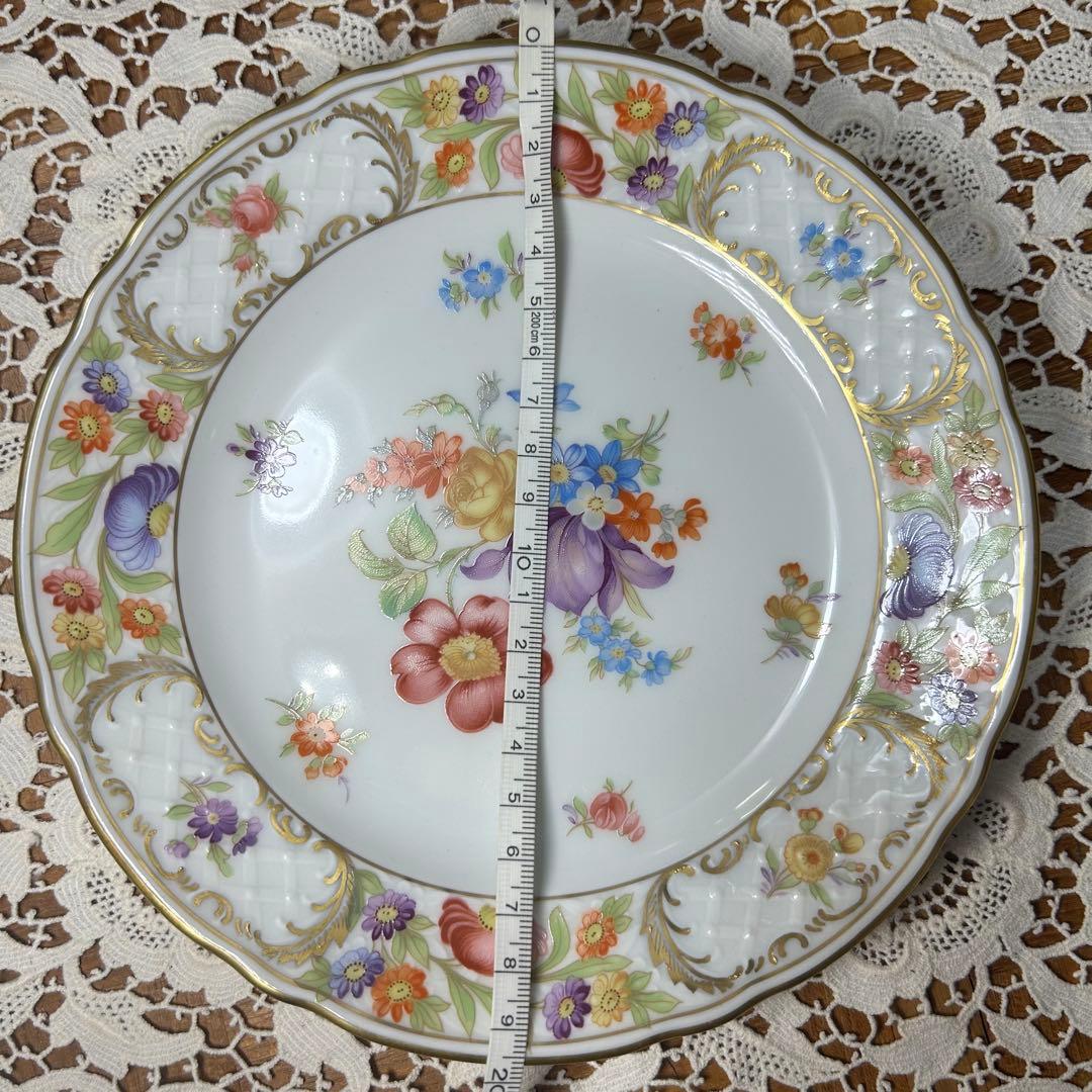 ドレスデンフラワー シューマンババリア プレート　6枚セット！　ケーキ皿