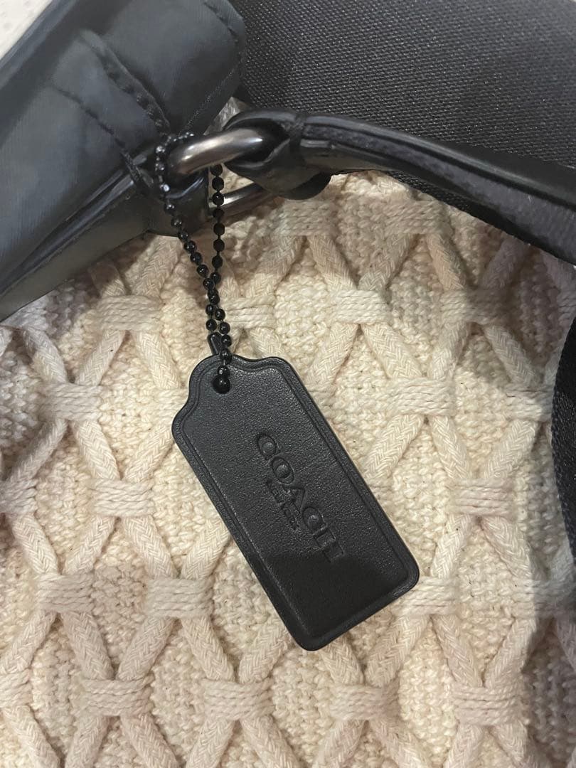 COACH メッセンジャーバッグ ブラック/ホワイト