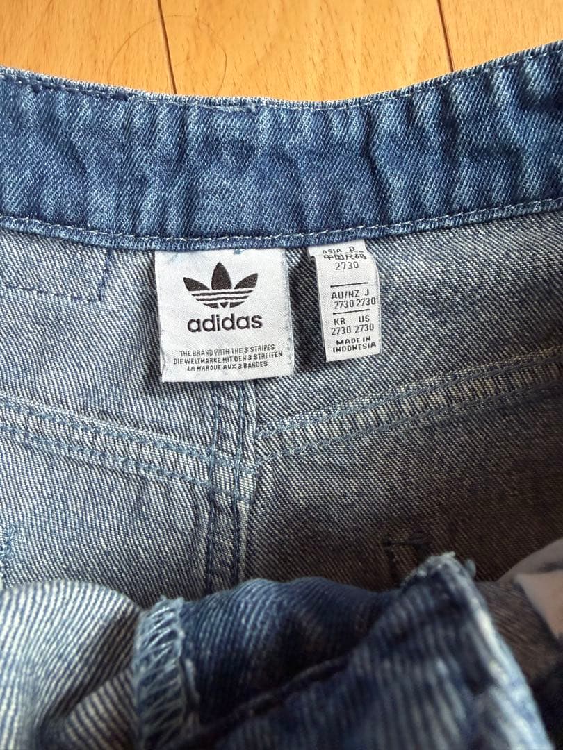 adidas サイドストライプ デニム【27】
