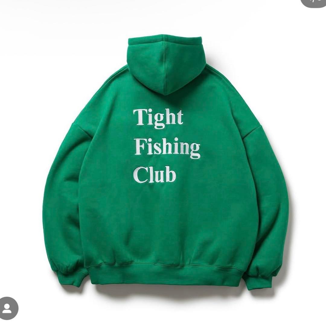 tightbooth chaos fishing club パーカー　緑　L