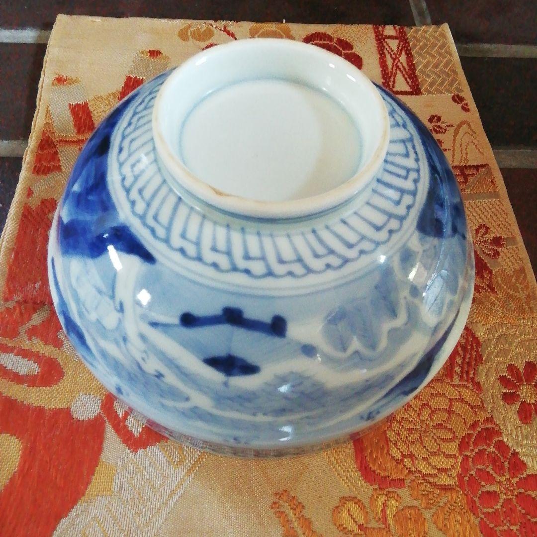 骨董品　青白磁 蓋付き丼