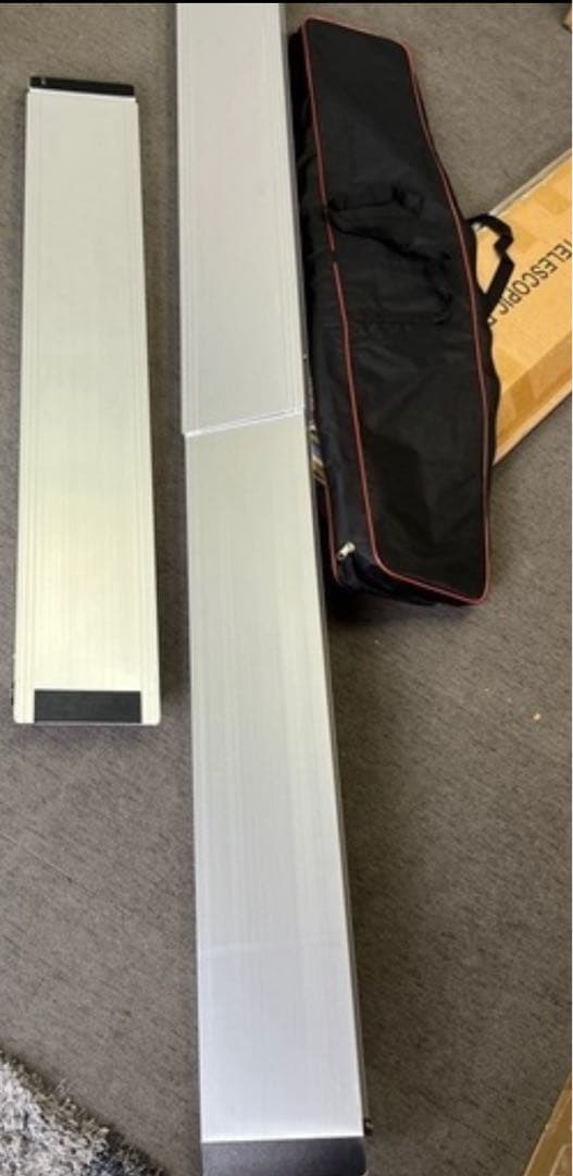 アルミスロープ伸縮（105-183CM） 耐荷300KG バッグ付き 2本セット