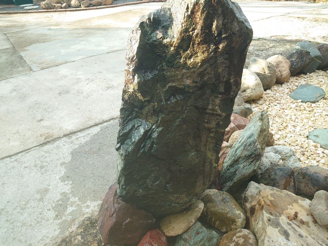 青石 庭石 約200kg 日本庭園 坪庭 庭園 鑑賞石 造園