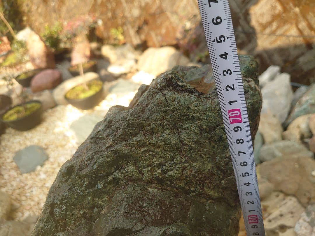 青石 庭石 約200kg 日本庭園 坪庭 庭園 鑑賞石 造園