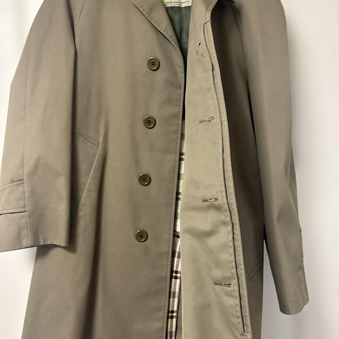 【美品】Aquascutum アクアスキュータム 英国製 コート チェック裏地