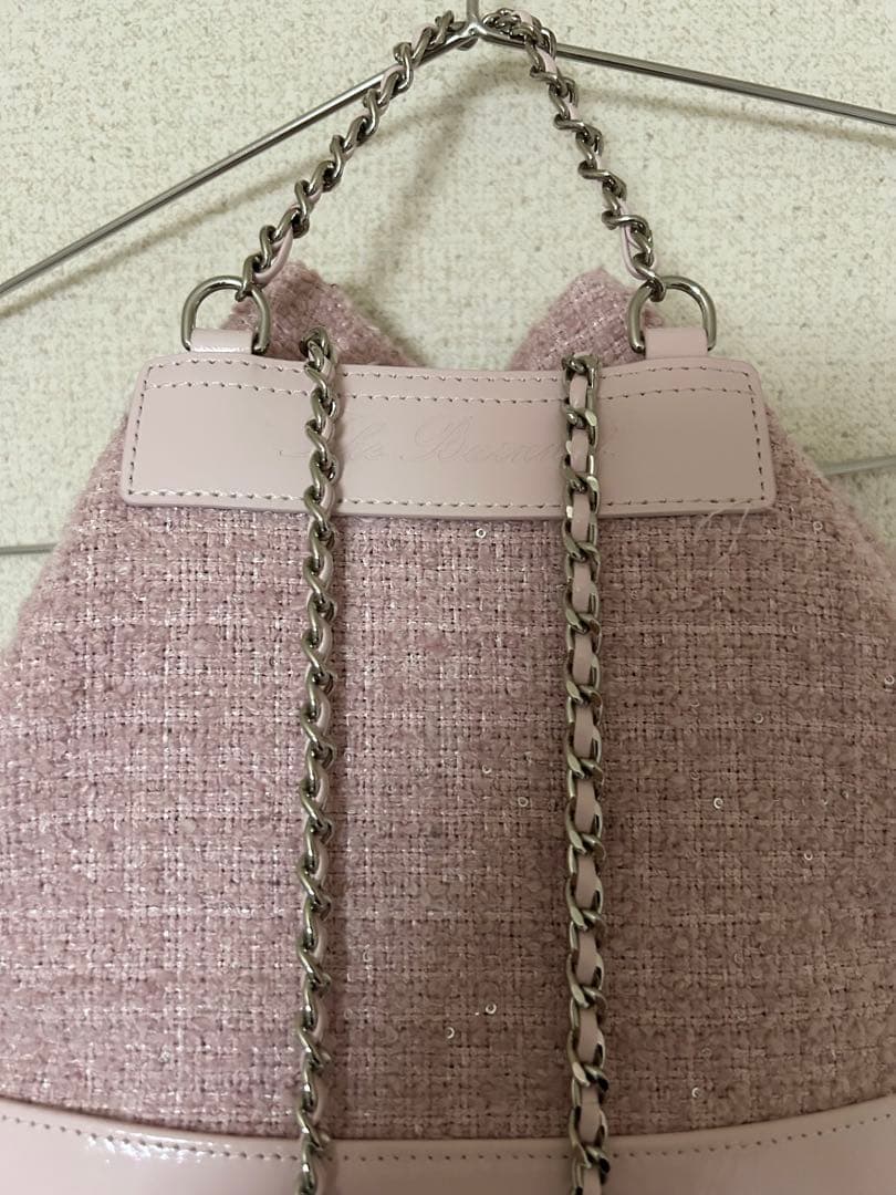 バッグ THE BARNNET Tweed Drawstring Backpack
