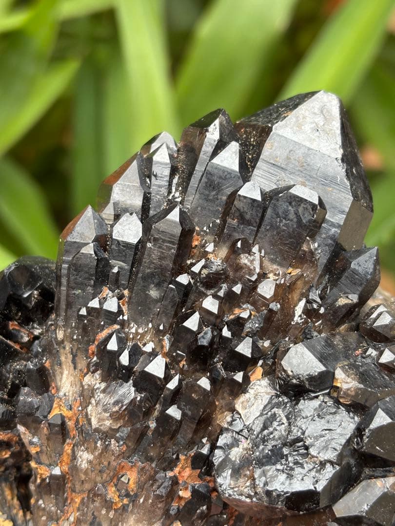 モリオン　黒水晶　キャンドルクォーツ　クラスター 893g 姿が美しい　天然石