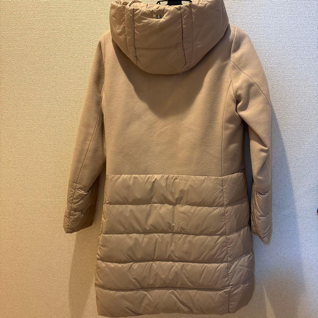 HERNO ヘルノ ウール×ナイロン 異素材切替ダウンコート　40