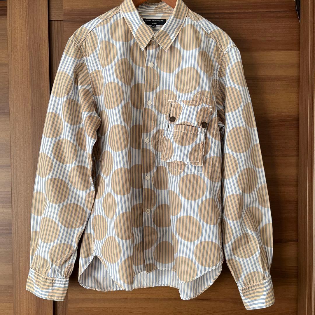 COMME des GARÇONS HOMME ドットストライプシャツ