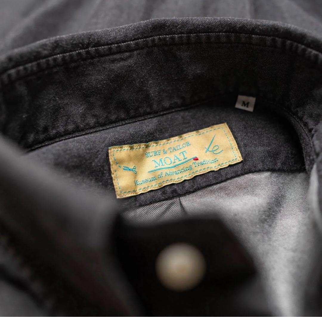 Surf&TailorMOAT サーフ&テーラー モート ブラックデニムシャツ