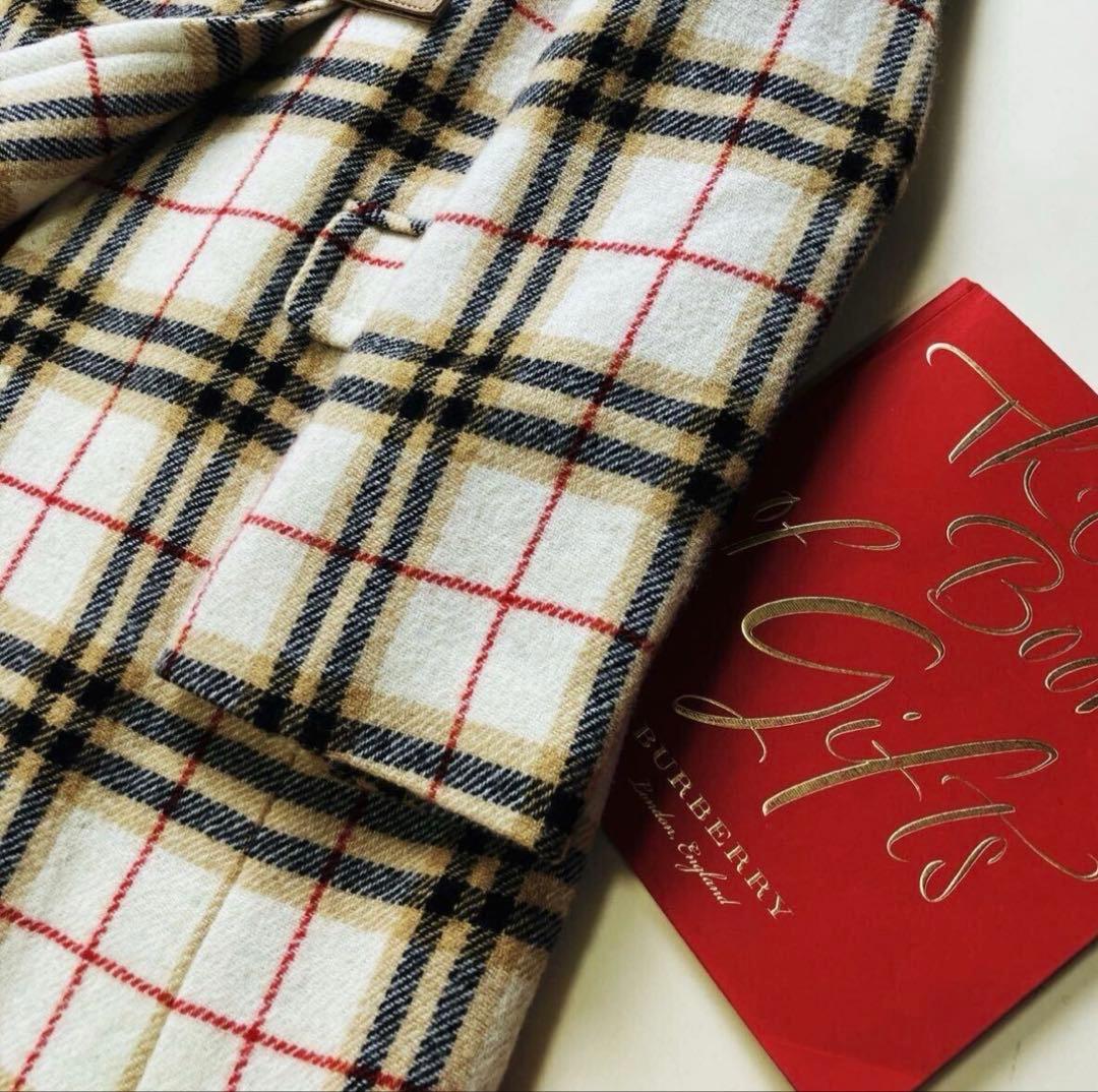 Burberry チェック柄 フード付き　ダッフルコート　ロングコート