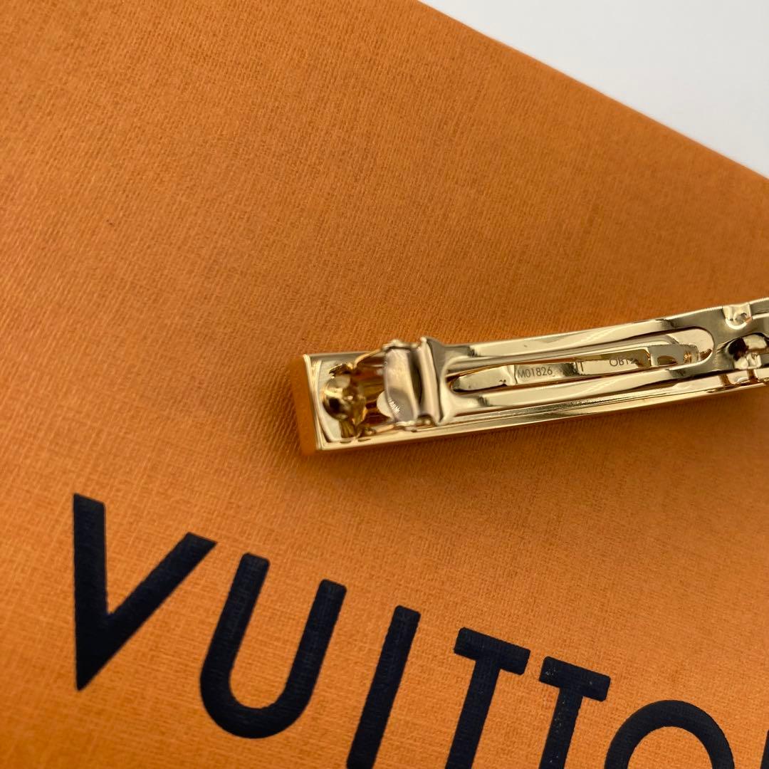 訳あり 極美品 ルイヴィトン バレッタ ナノ モノグラム 髪留め 現行品 完売