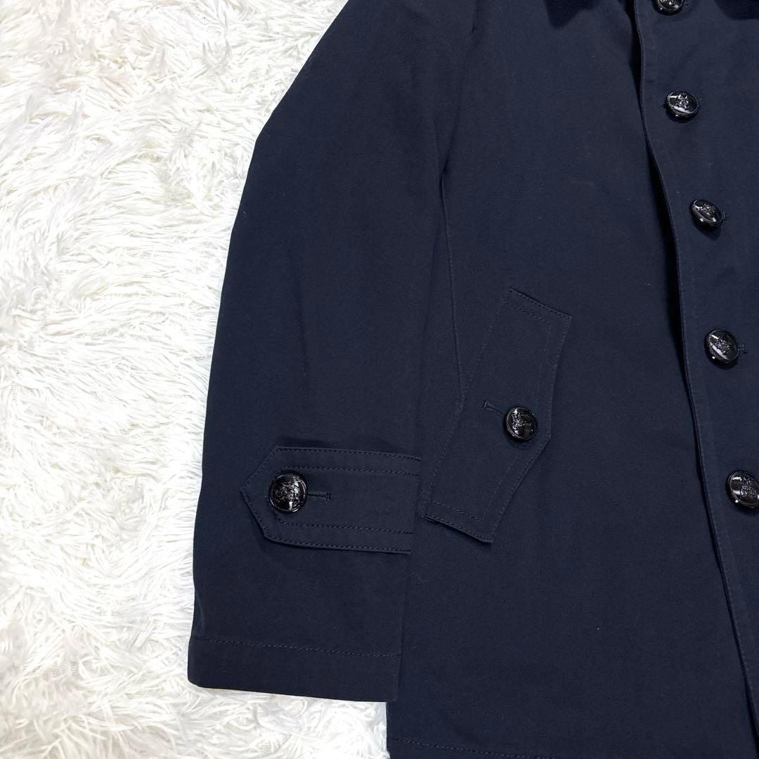 BURBERRY BLACK LABEL ネイビーチェスターコート M