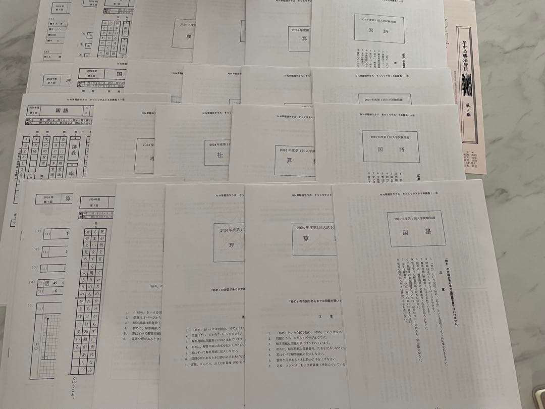 2024年度　早稲田アカデミー　NN早稲田クラス　そっくりテスト