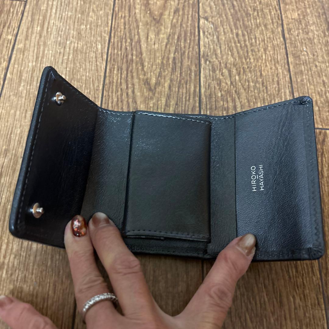 HIROKO HAYASHI 黒 三つ折り財布