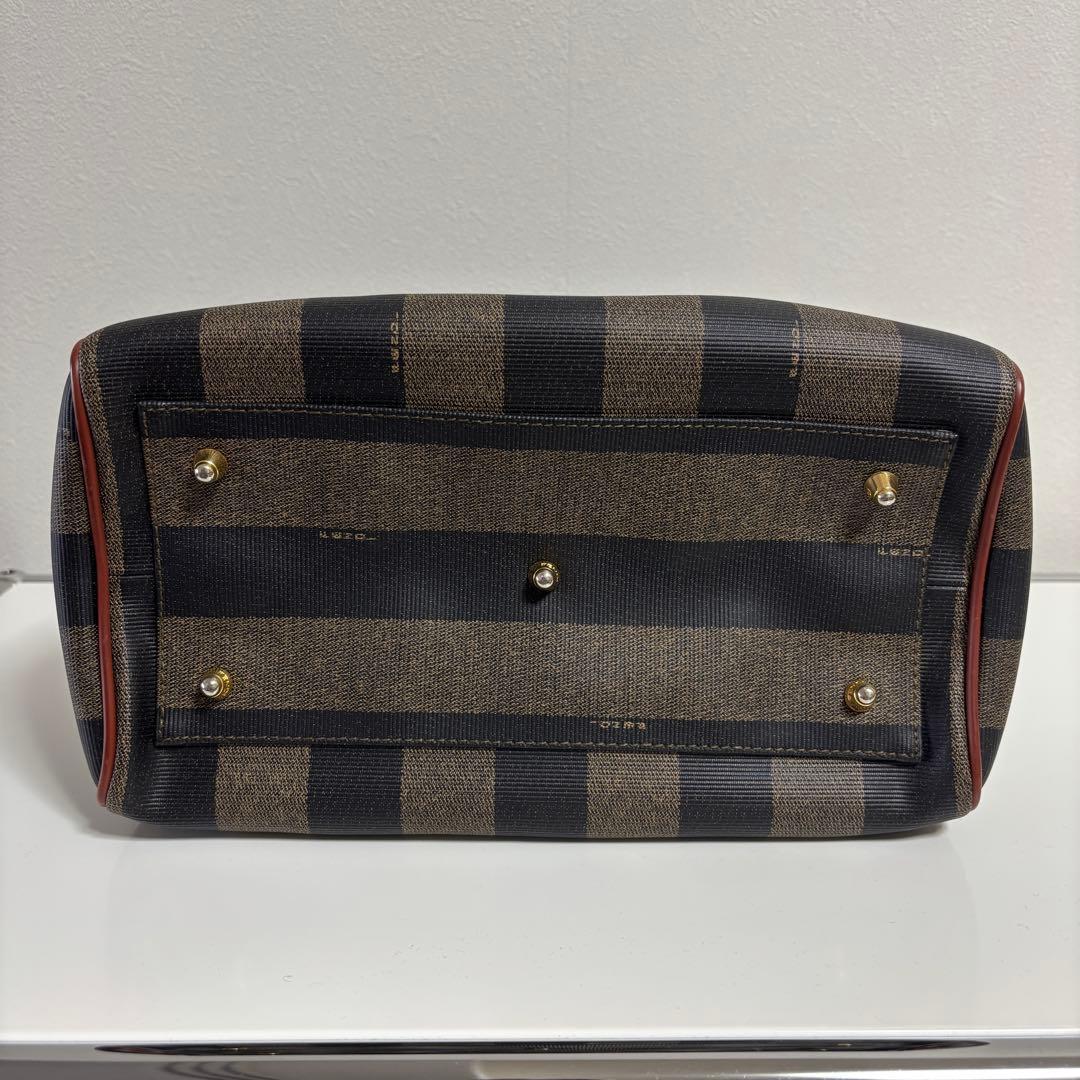 【FENDI】ペカン柄 ミニボストンバッグ　ヴィンテージ 保存袋付