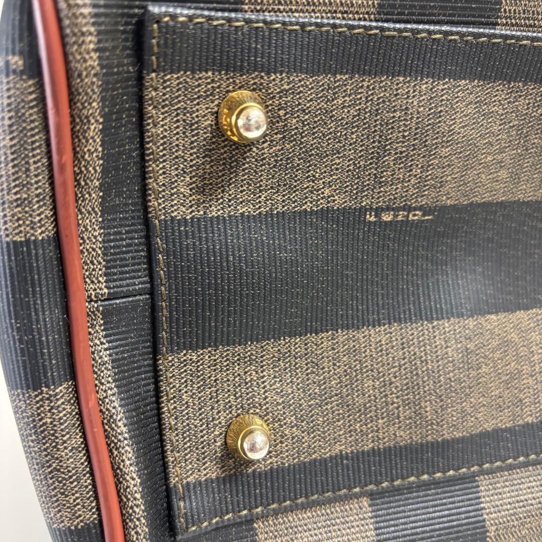 【FENDI】ペカン柄 ミニボストンバッグ　ヴィンテージ 保存袋付