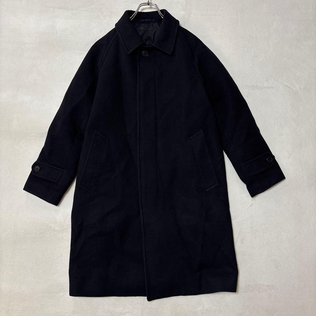 UNIQLO メンズシングルブレストコートブラックS