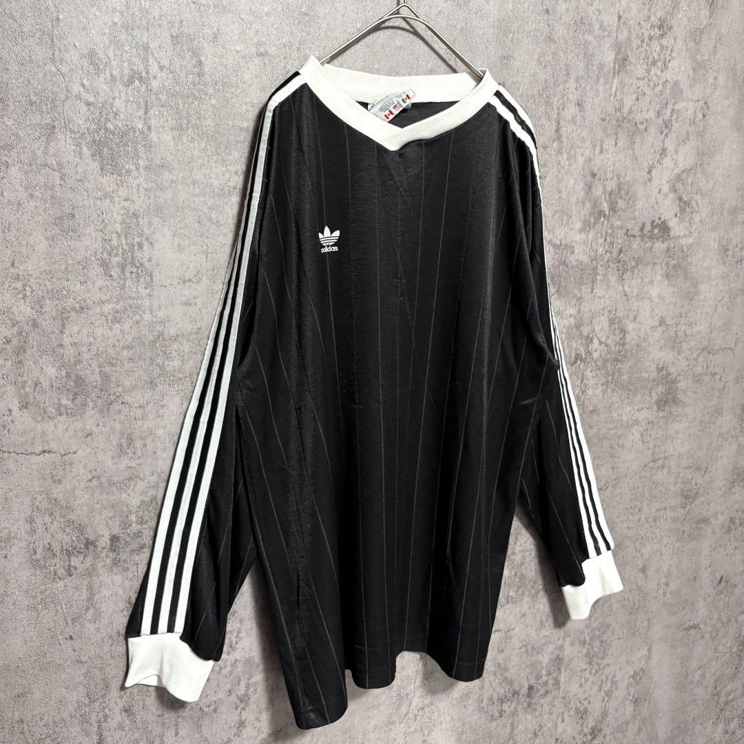 Adidas アディダス ヴィンテージ 90s ゲームシャツ ブラック 常田大希