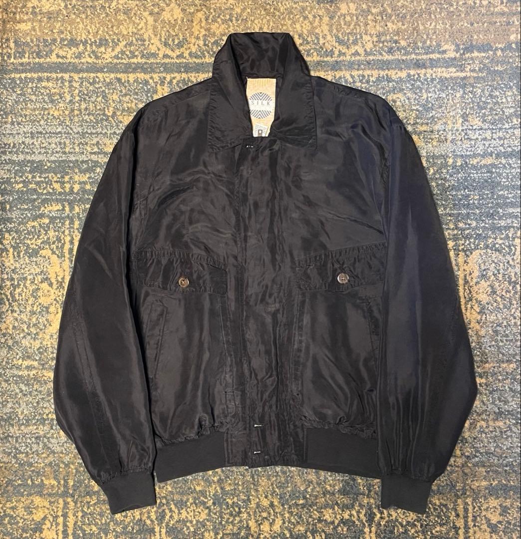 ジャケット・アウター 90s silk jacket blouson