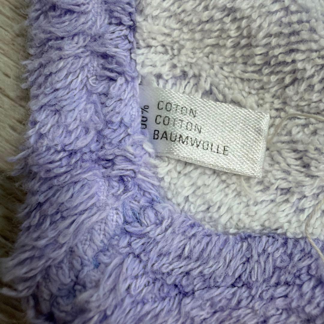 CHANEL ヴィンテージ タオルケット ラベンダー カメリア ココマーク