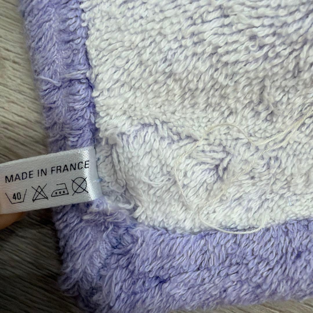 CHANEL ヴィンテージ タオルケット ラベンダー カメリア ココマーク