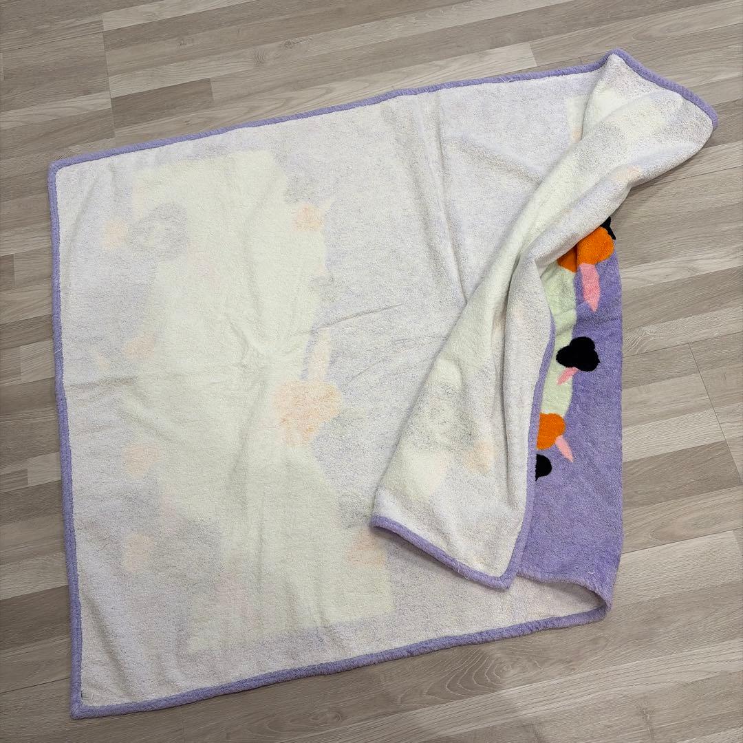 CHANEL ヴィンテージ タオルケット ラベンダー カメリア ココマーク