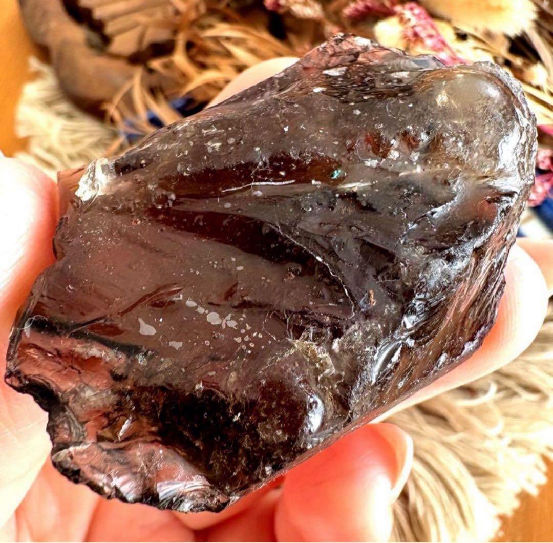 激レア♥ライトニング神秘レムリアンシードクォーツ…☪︎*更に龍神様が潜む虹入り♥