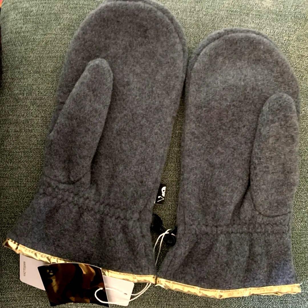 新品◇大人気　マーク&ロナ スカル刺繍 ゴルフ用ミトン　ハンドウォーマー　防寒