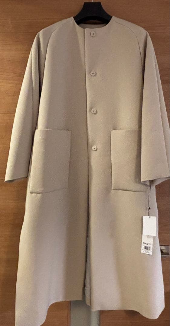 ADORE アドーアコート　ノーカラー／クリームベージュ　サイズ36