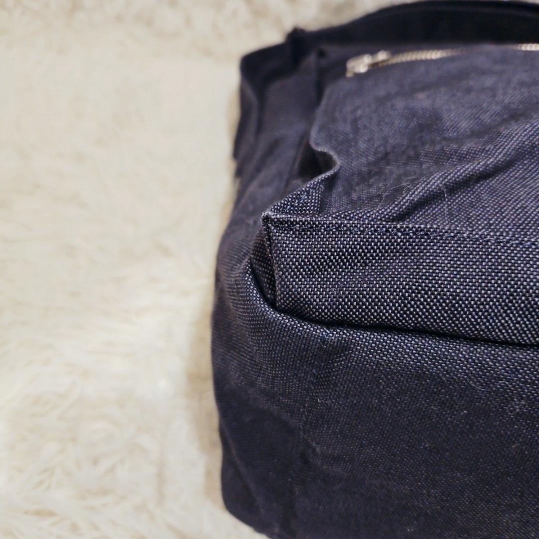 未使用級 ポータースモーキー ショルダーバッグ メッセンジャーバッグ ネイビー