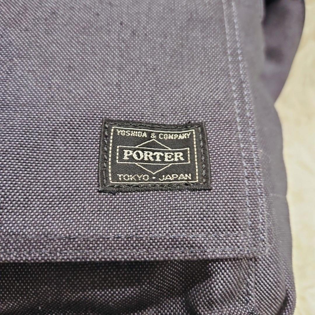 未使用級 ポータースモーキー ショルダーバッグ メッセンジャーバッグ ネイビー