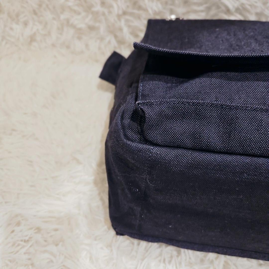 未使用級 ポータースモーキー ショルダーバッグ メッセンジャーバッグ ネイビー