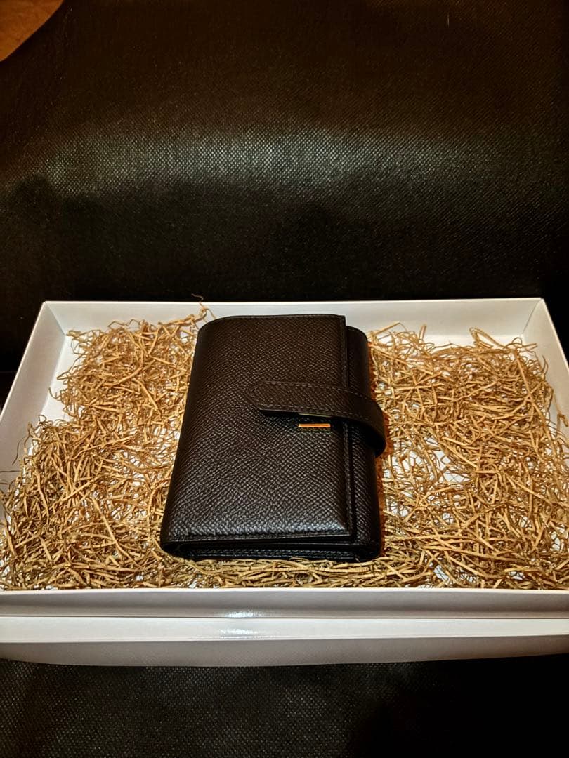 フルオーダー　H金具三つ折り財布　コンビネ　べアン