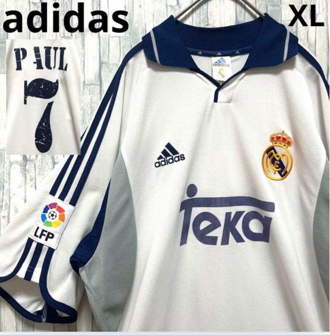 アディダス レアルマドリード ラウール 00-01 ユニフォーム 半袖 XL