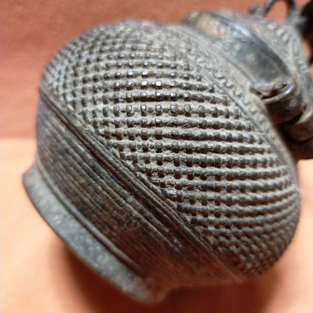 ビンテージ工芸品 Dokula 西ベンガル 置物 香炉 蓋付器アンティークg17