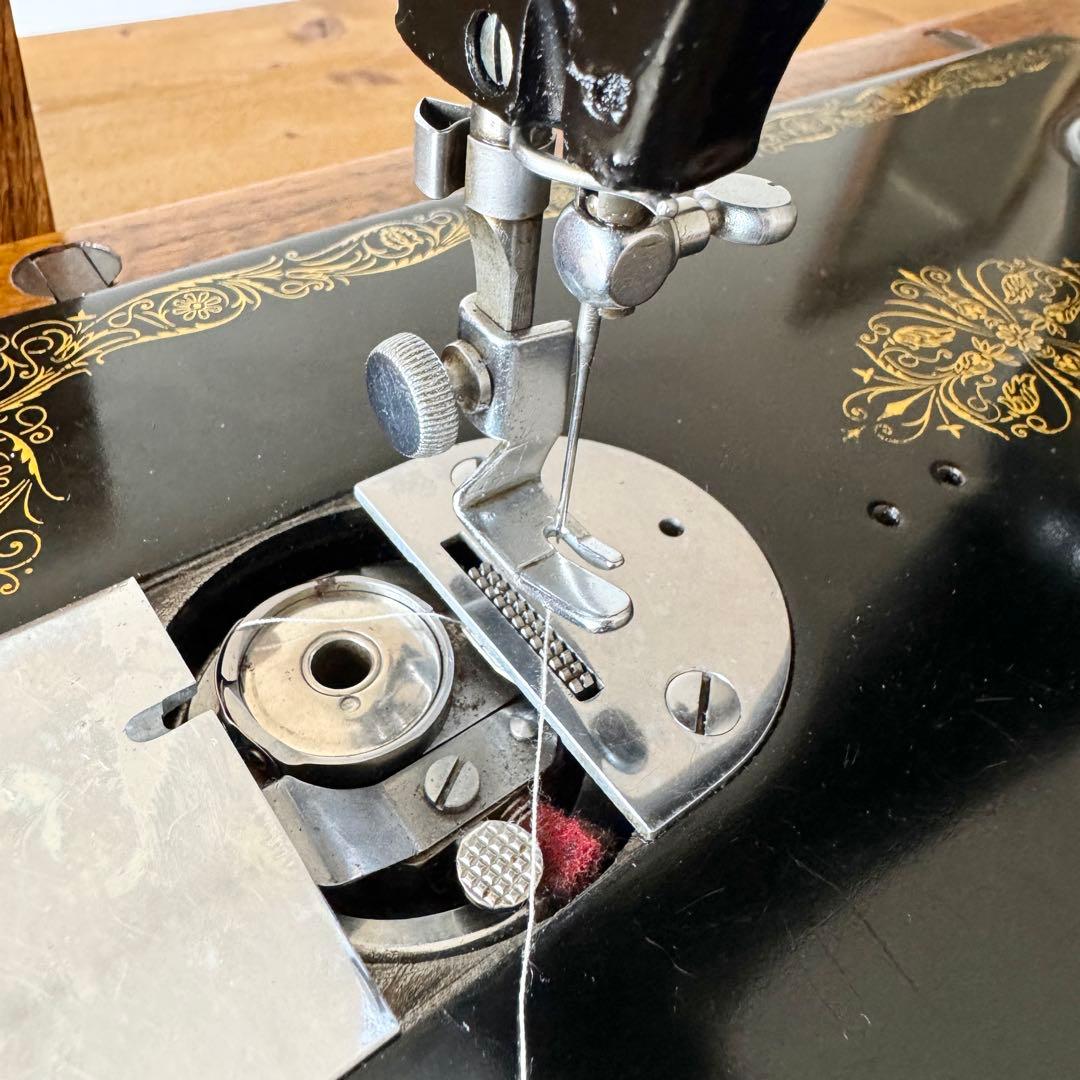 付属品多数｜縫えるアンティークミシン｜SINGER 99K 手回しミシン