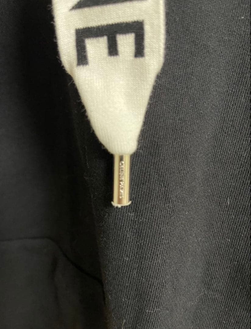 N*y様 CELINE フード付きパーカー 黒 コットン　XL