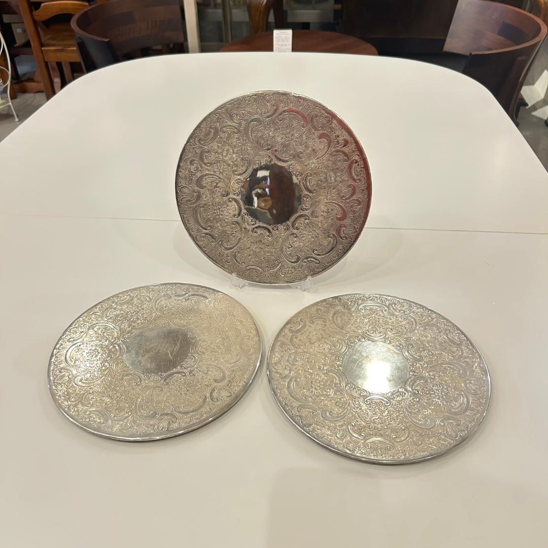 【アウトレット】♥Barker Ellis　シルバープレート　３枚セット