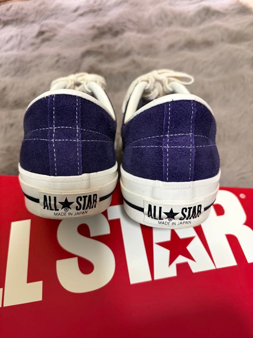 靴 CONVERSE ONE STAR J SUEDE PURPLE