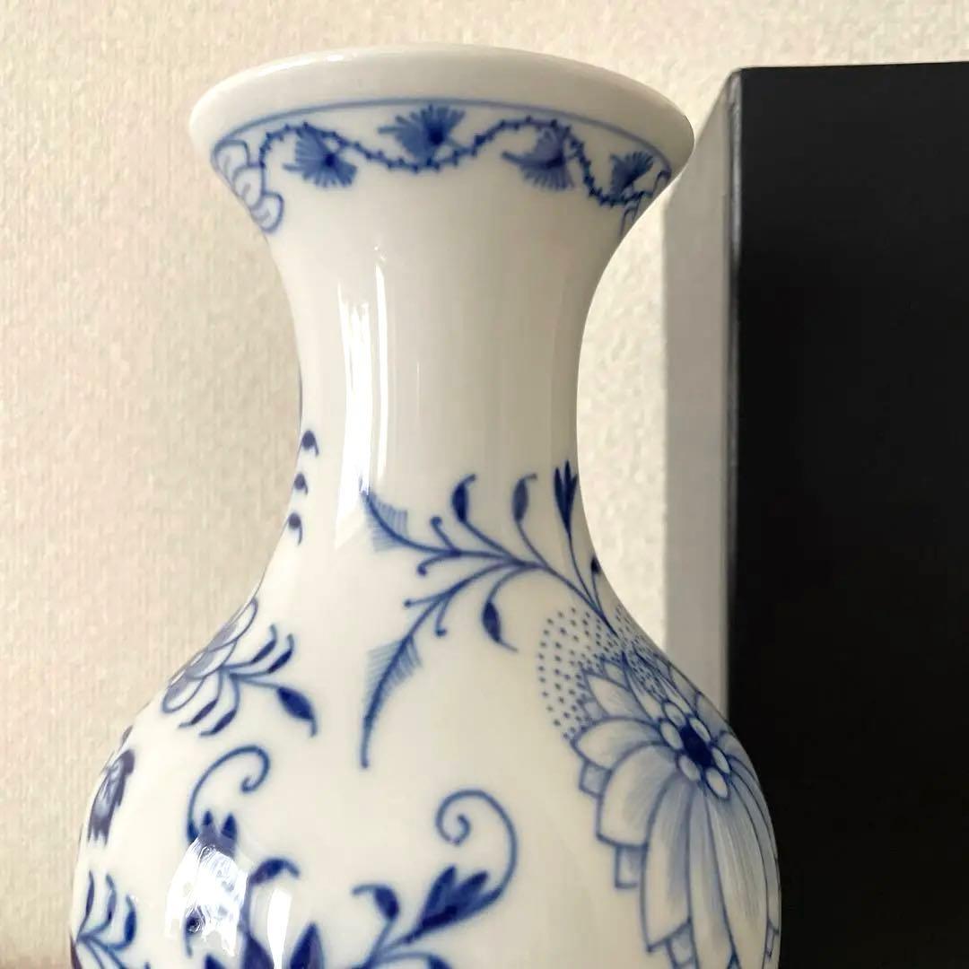 ○綺麗な花瓶○２４cm○箱入り○Meissenマイセン○