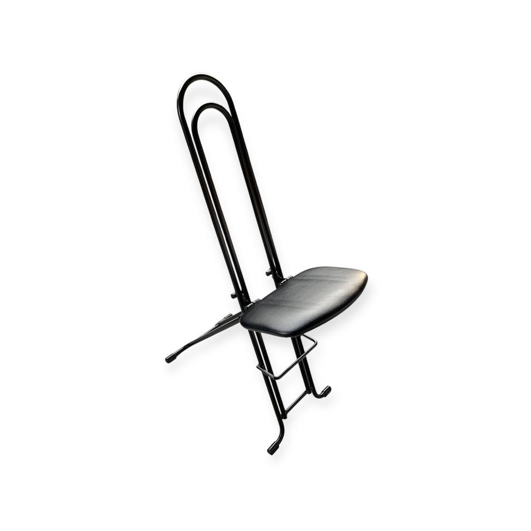 ルネセイコウ製「ベストワークチェア」ブラック LP-800 折り畳み椅子 チェア