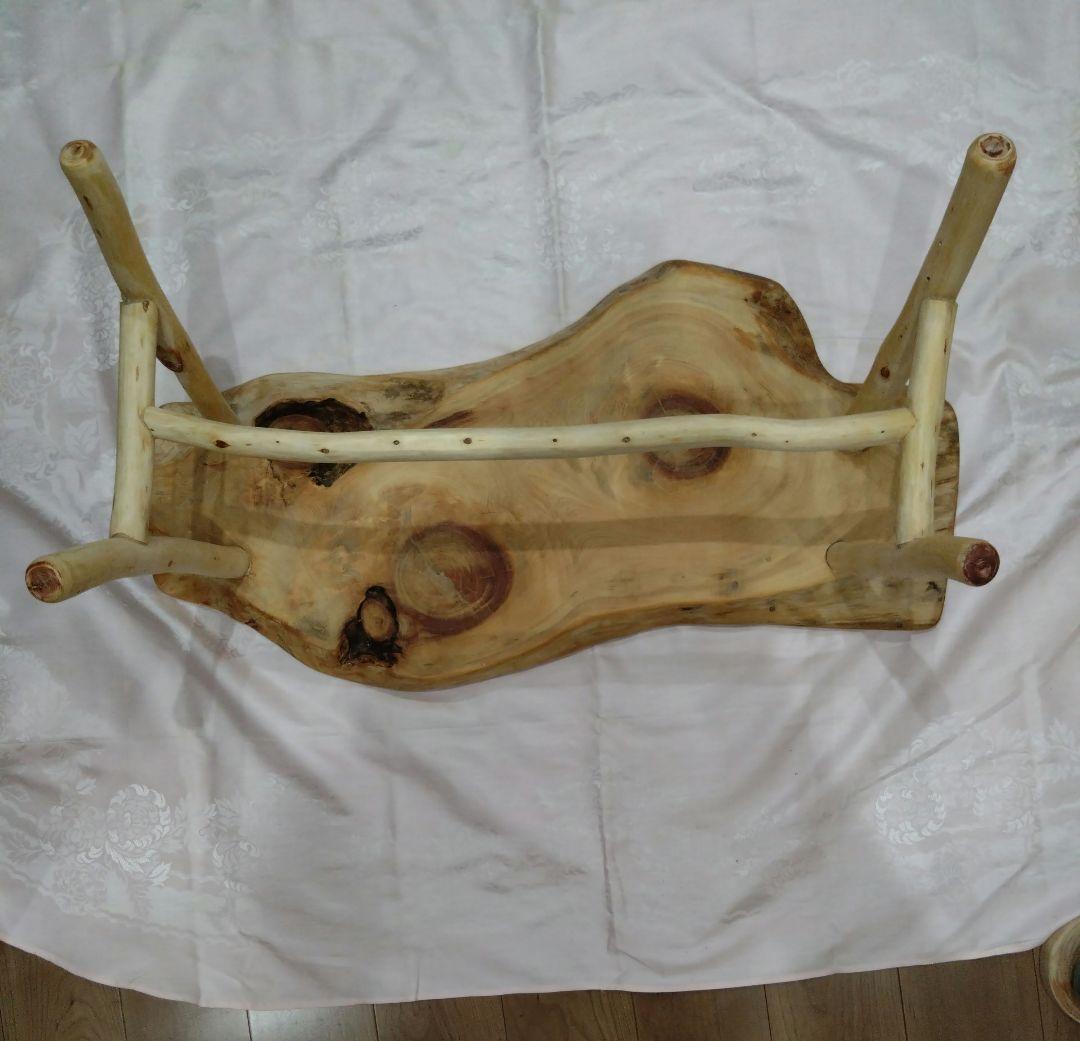 檜のローテーブル⑬値下げ❕樹齢約100年総檜造り耳付テーブル　リビング、ソファー