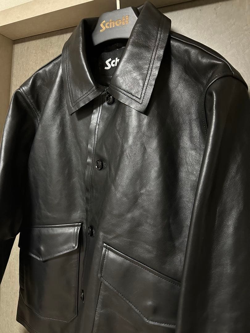 s*ｔ様 新品 未使用 ショット Schott 別注 レザージャケット 羊革 A