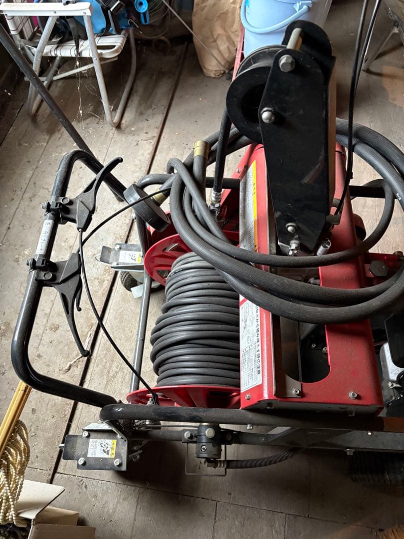 Kioritz 園芸機器 ホースリール付き 赤