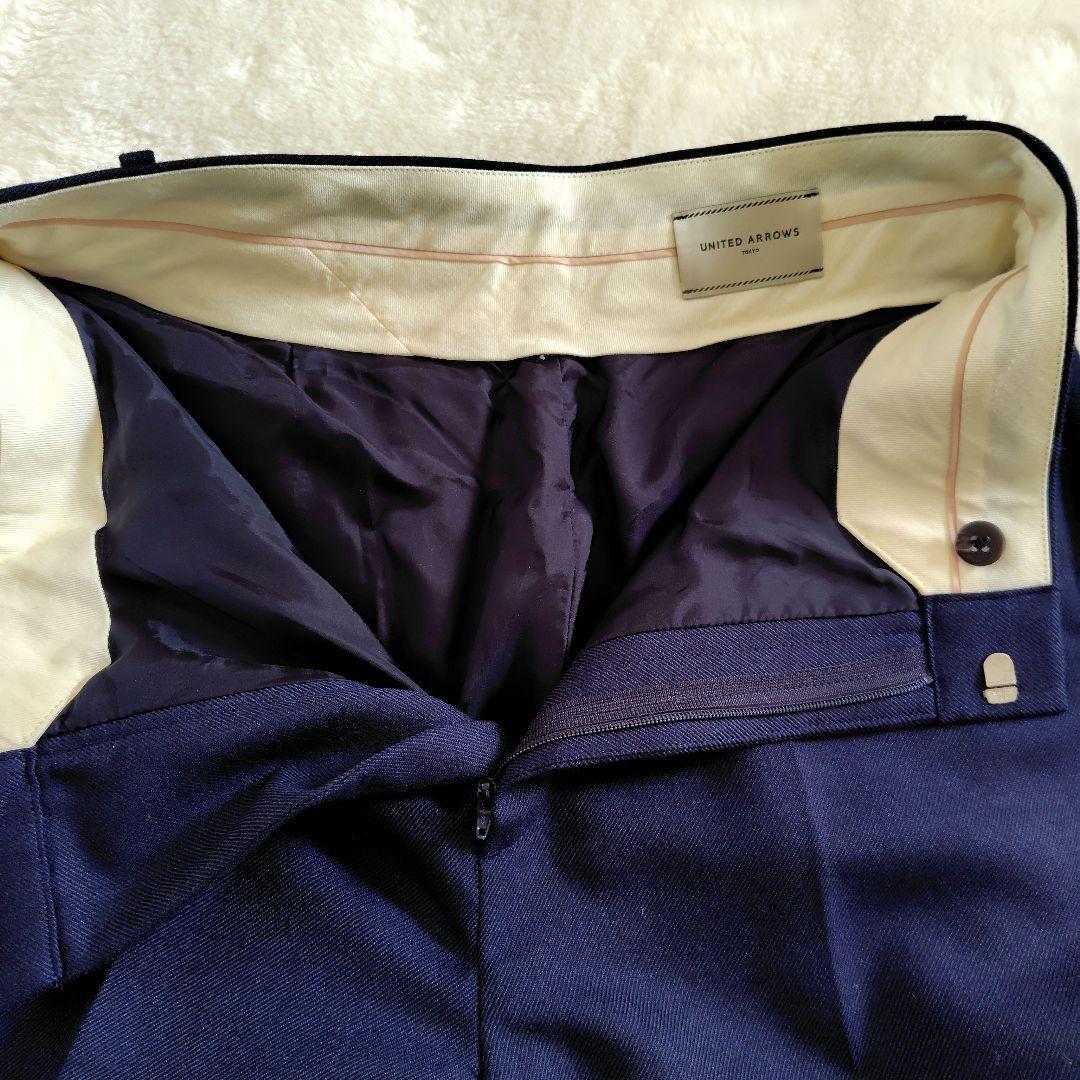 美品 近年 UNITED ARROWS ノーカラージャケットパンツスーツ 　38