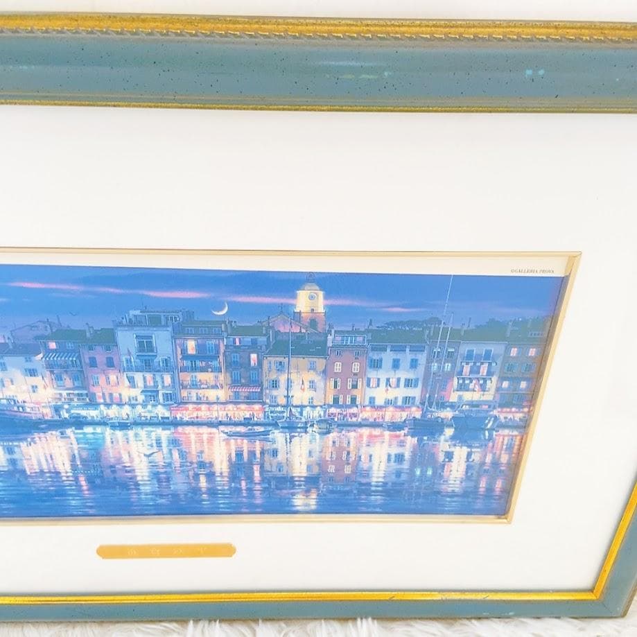 笹倉鉄平 ST.TROPEZ サントロペ 複製画 代表作【中古品】
