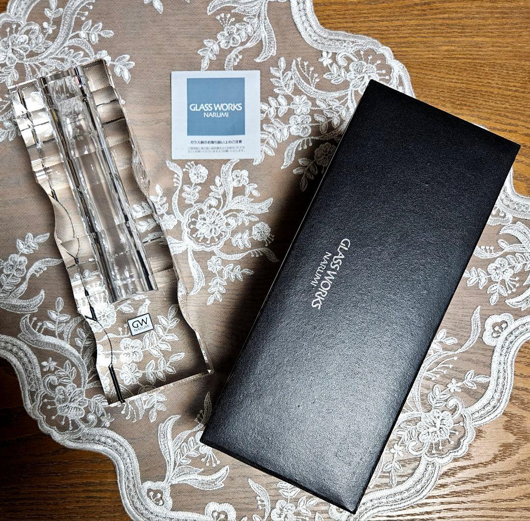 NARUMI ナルミ グラスワークス フラワーベース サーフ 一輪挿し 新品