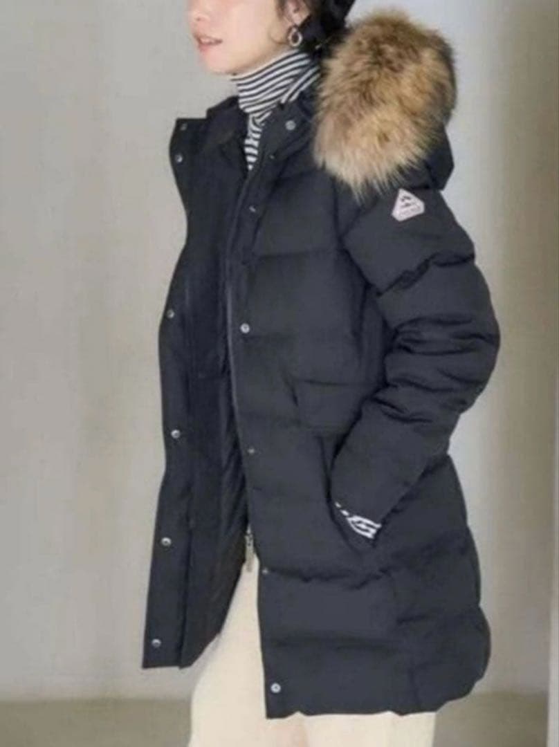 ピレネックス PYRENE GRENOBLE FUR ダウンコート38 黒