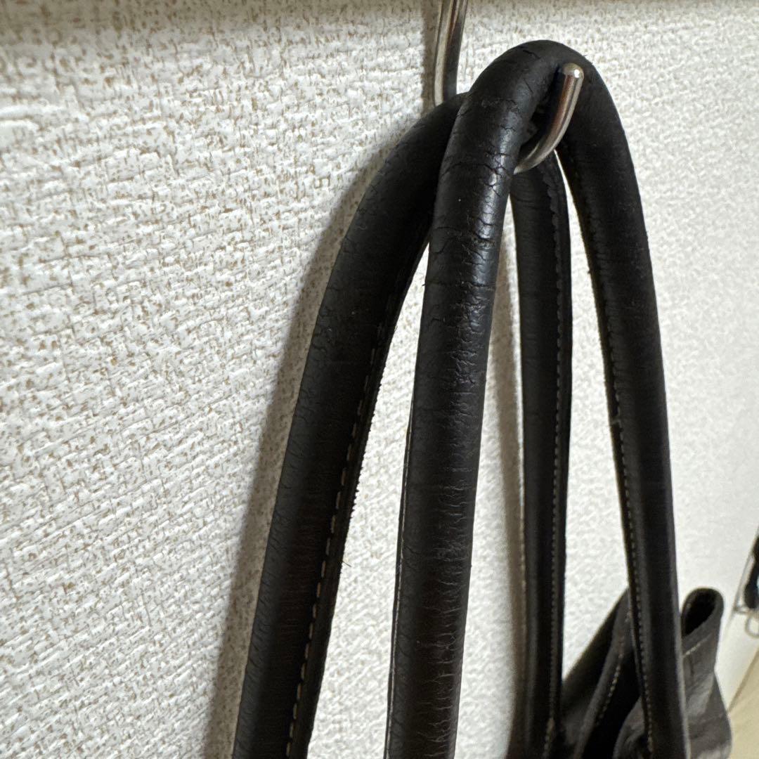 5,000円値下げ！バーニーズニューヨーク トートバッグ クロコ型押し ブラウン
